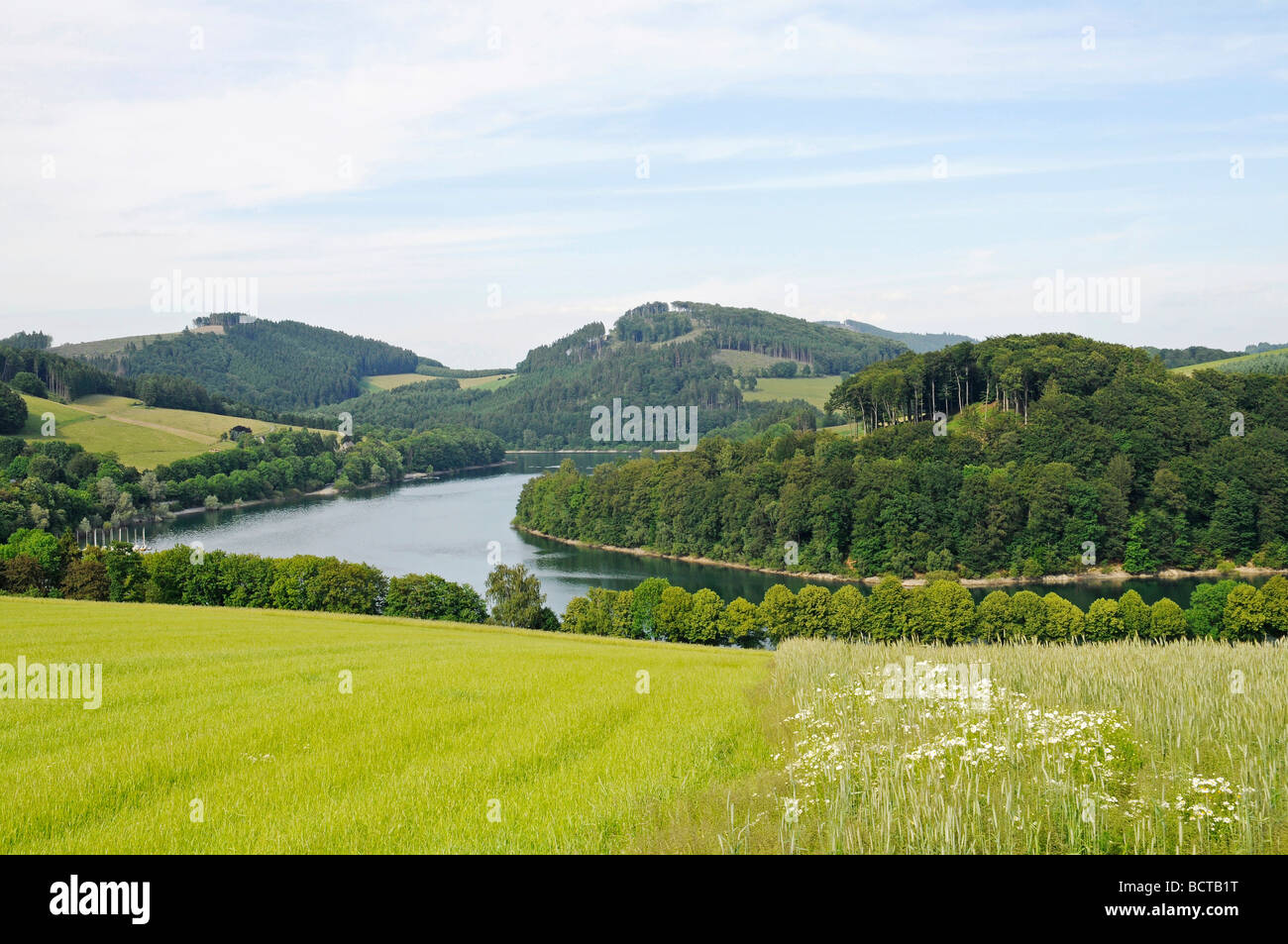 Homert Landscape, Hennesee lake, Henne reservoir, Homert nature park ...