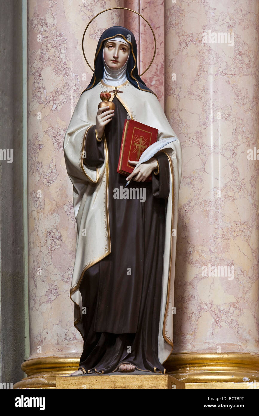 Saint Mary in the basilica at Sonntagberg, Mostviertel region, Lower Austria, Austria, Europe Stock Photo
