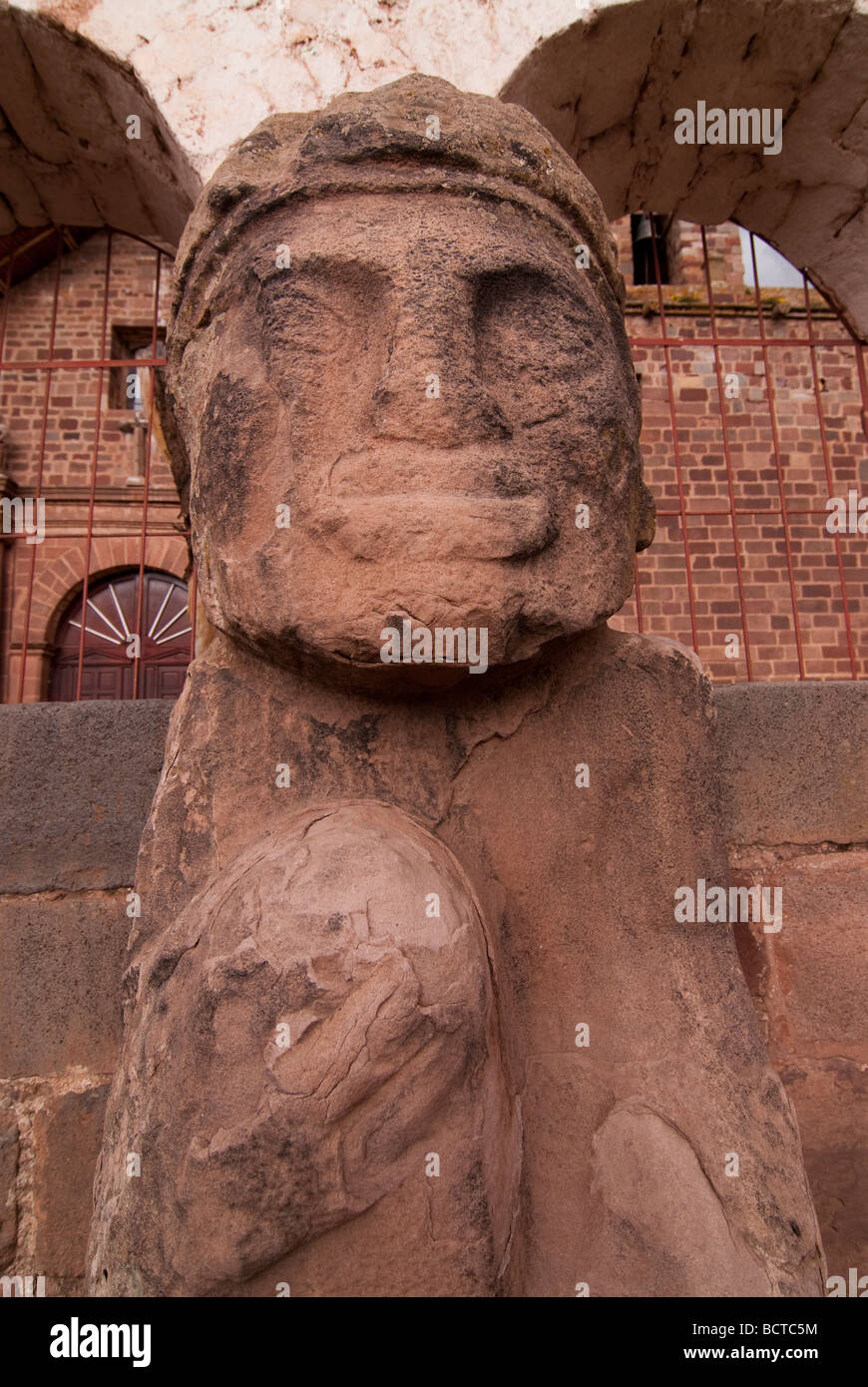 Tiwanaku Culture Statue Stock Photo