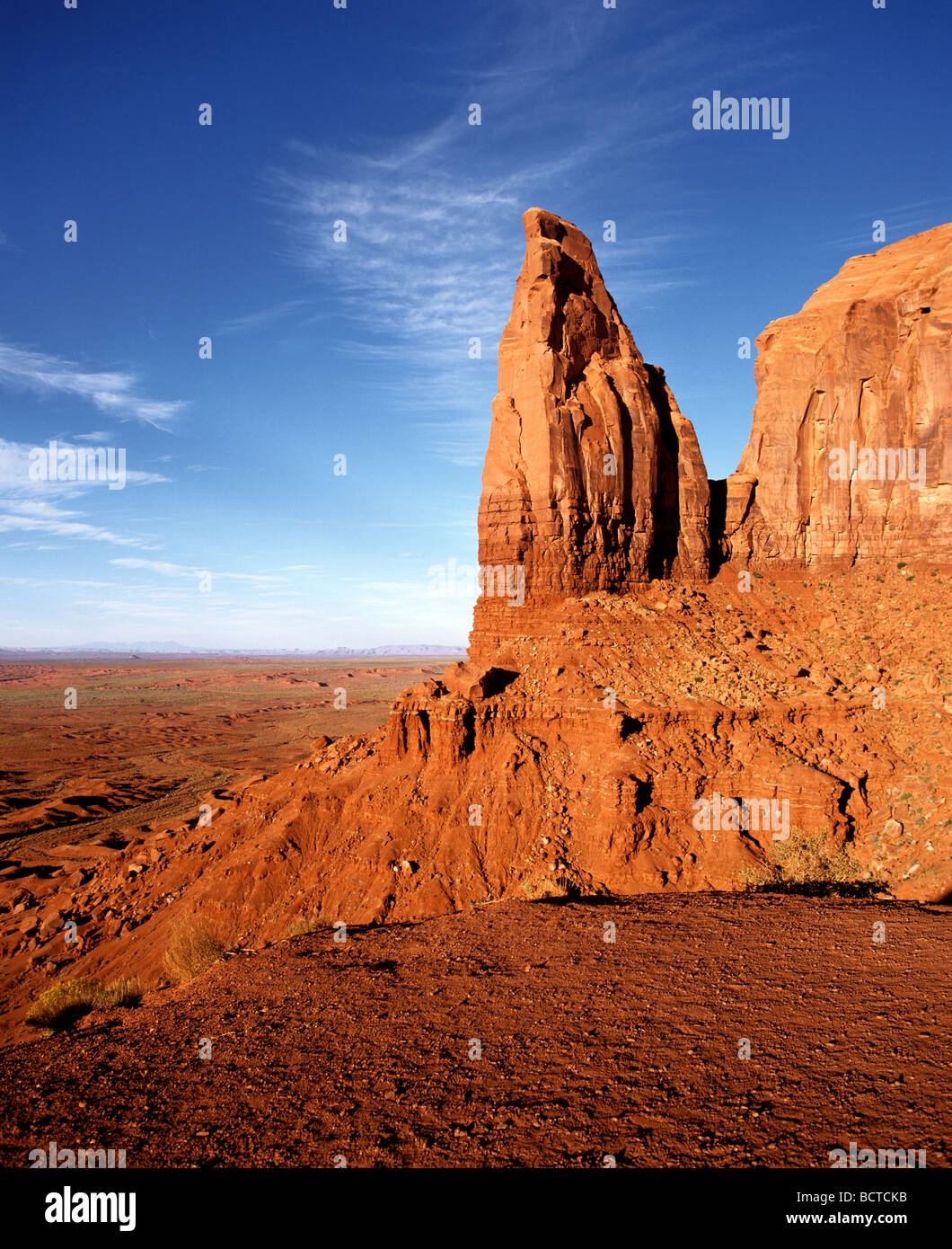 Monument Valley, Navajo Nation Reservation, Colorado Plateau, Arizona, USA Stock Photo