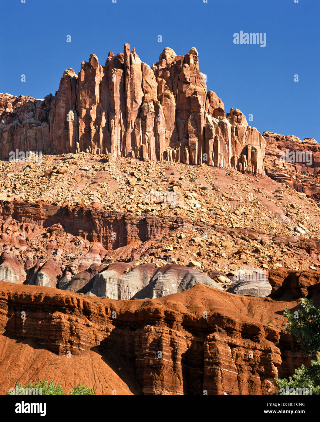 The Castle, Capitol Reef National Park, Utah, USA Stock Photo