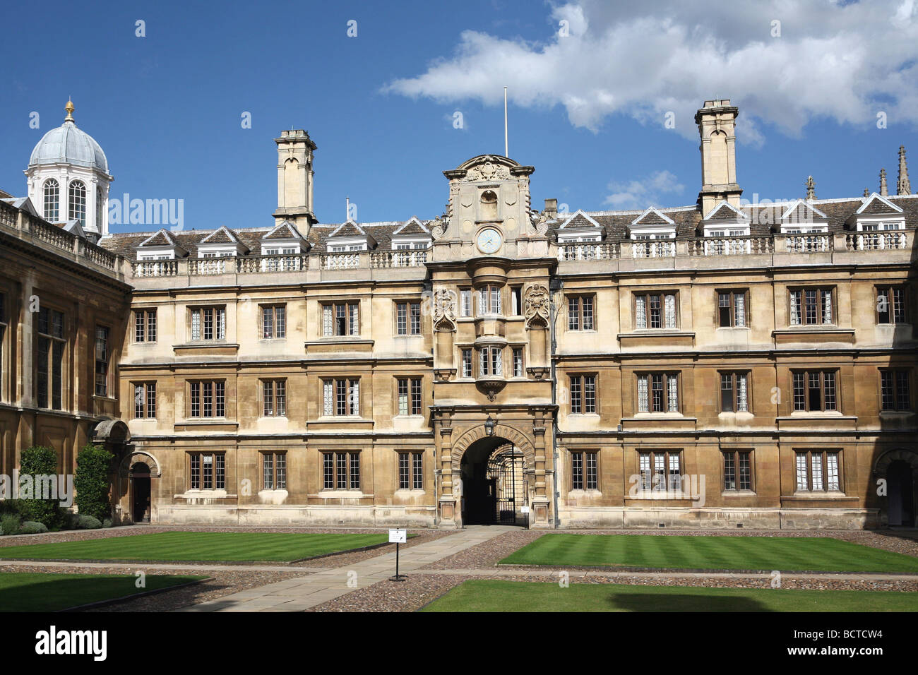 Cambridge University, Clare College Courtyard Stock Photo