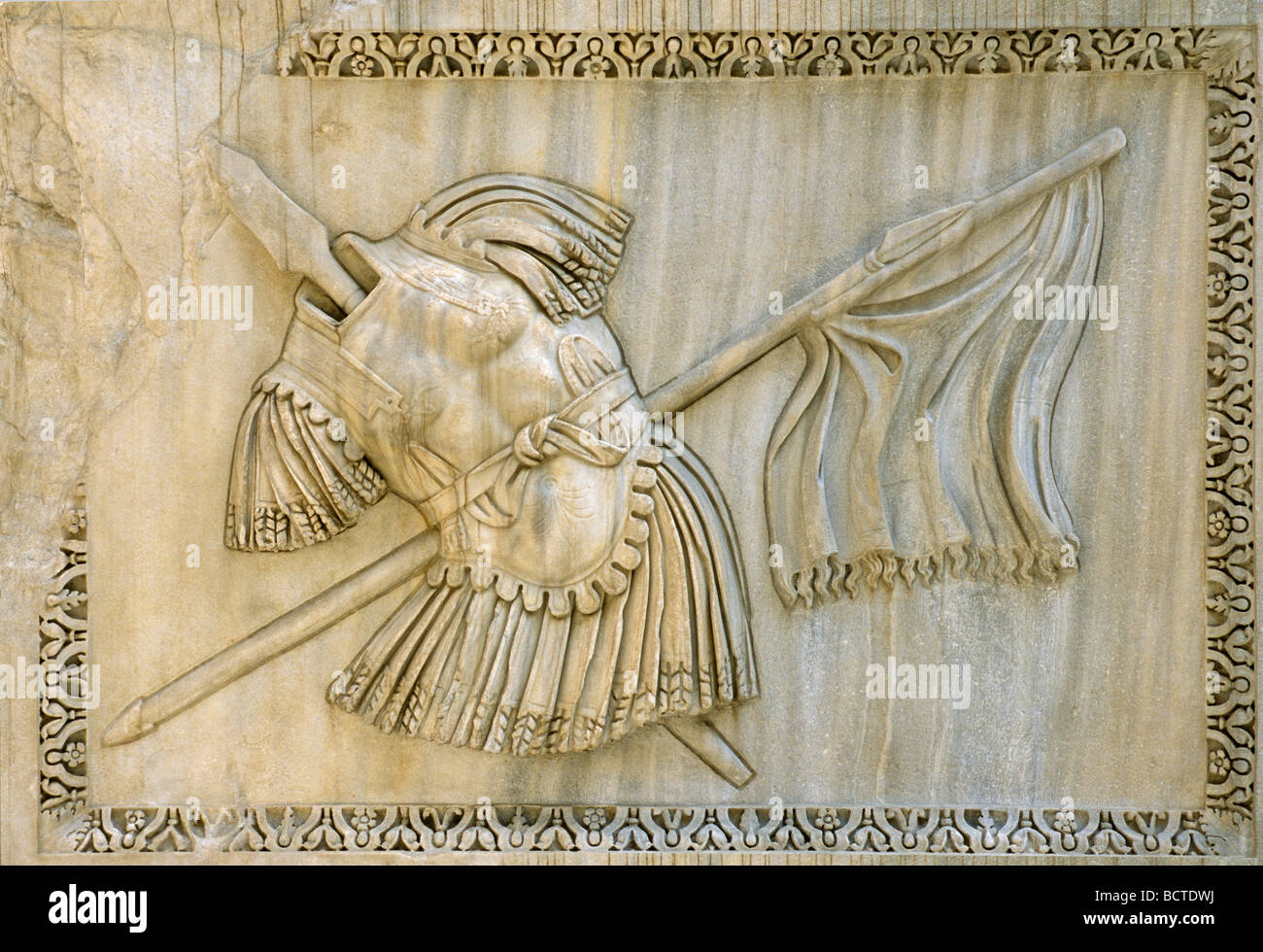 Ancient Roman relief with weapons, Conservator's Palace, Capitoline ...
