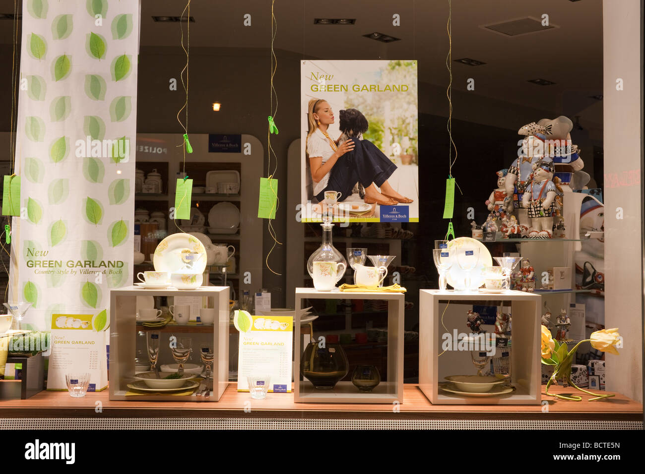 Villeroy & Boch display window, Vienna, Austria Stock Photo