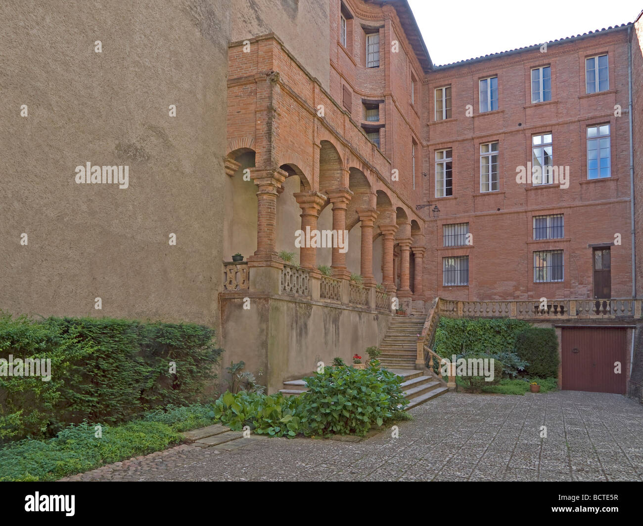 Backsteinhaus in Montauban red stony house in Montauban in France Stock Photo