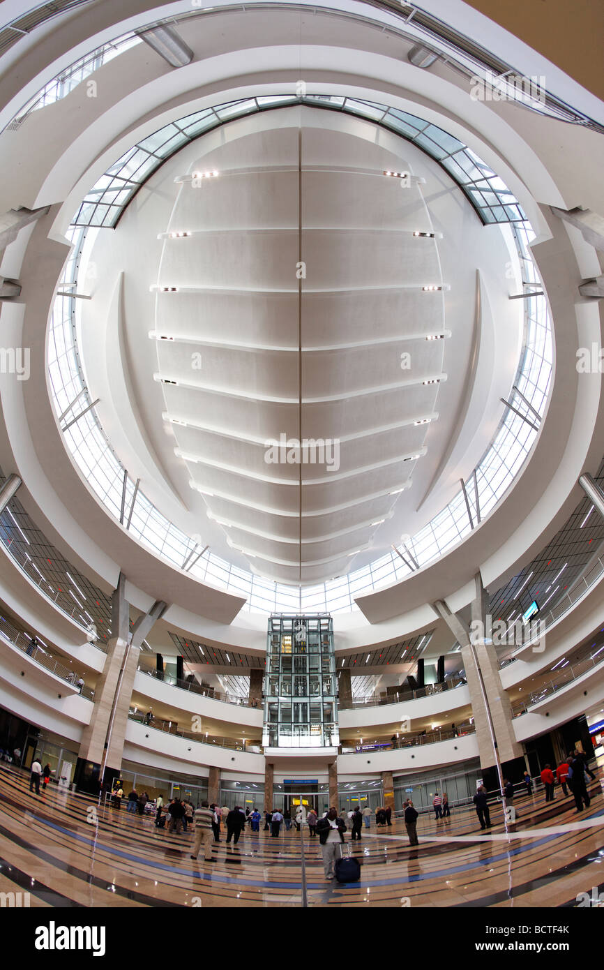Arrival hall, ceiling, O R Tambo International Airport, Johannesburg, South Africa, Africa Stock Photo