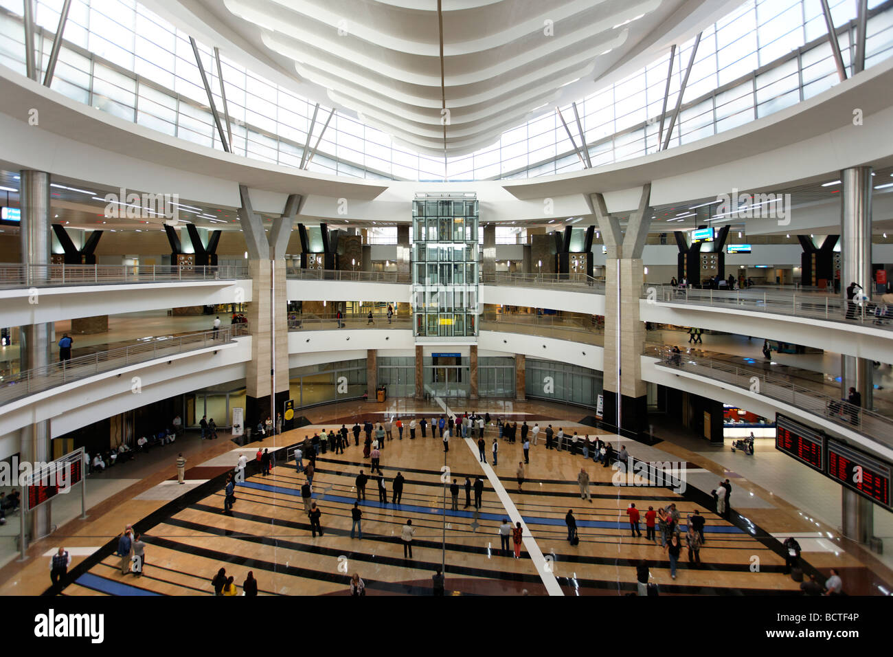 Arrival hall, O R Tambo International Airport, Johannesburg, South Africa, Africa Stock Photo