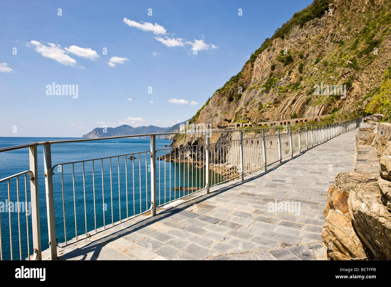 Love path Cinque Terre Liguria Stock Photo