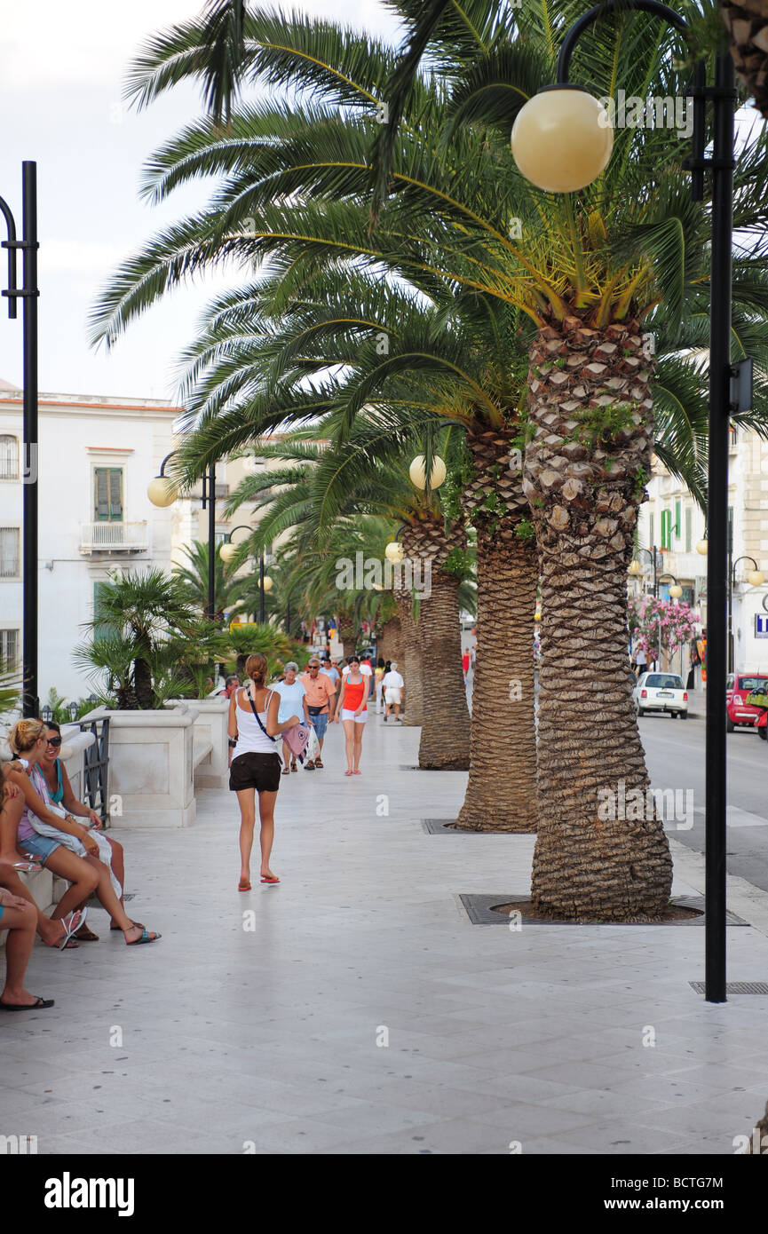 Europe Italy Puglia Region Gargano the city of Vieste Stock Photo