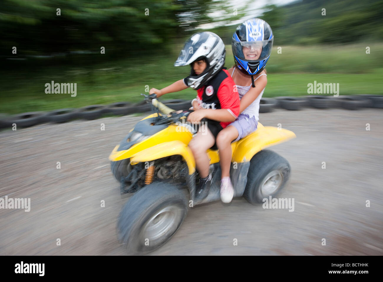 Kids quad bike hi-res stock photography 