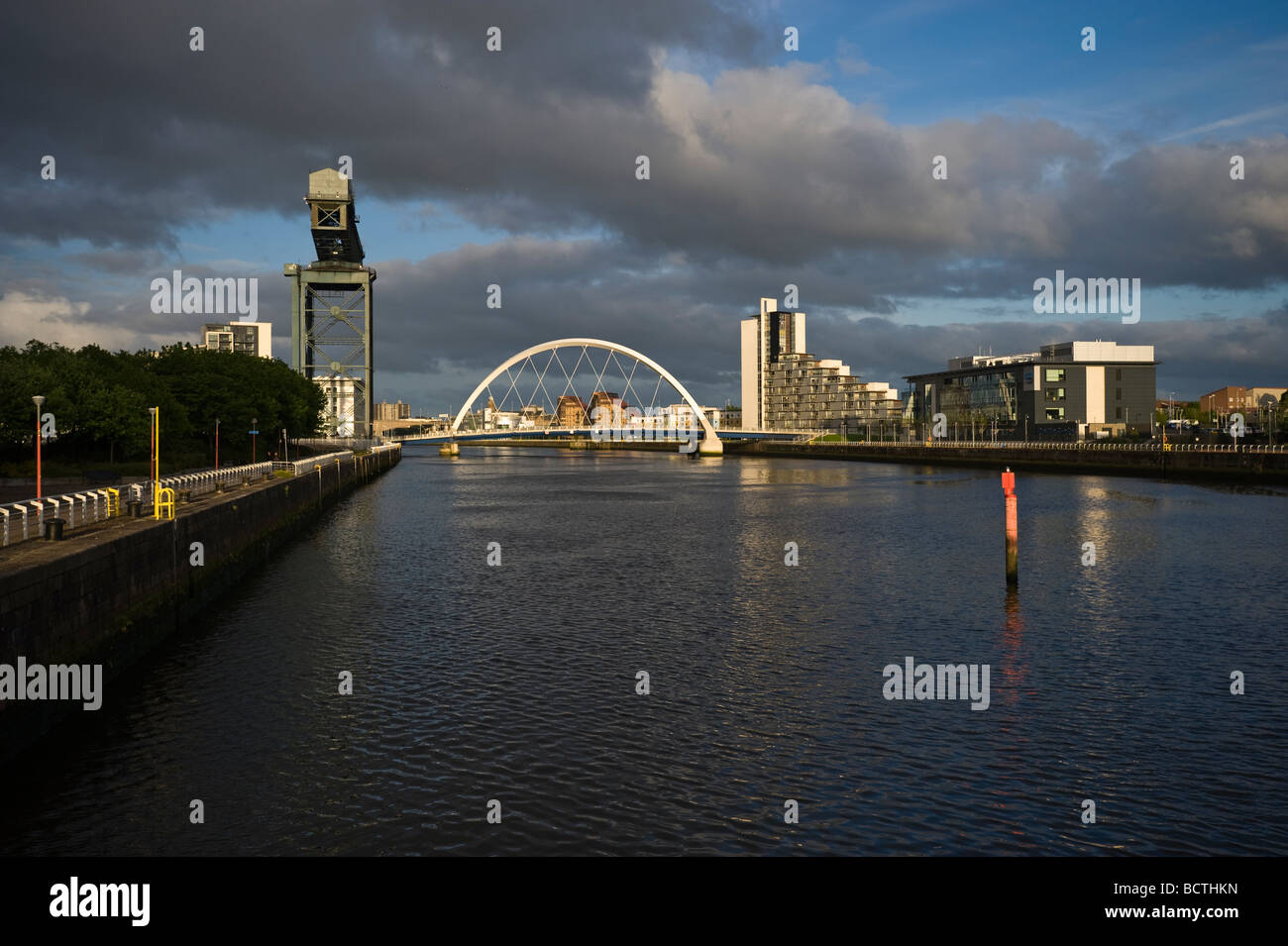 Clyde Arch and Clyde Port, Glasgow, Scotland, United Kingdom, Europe Stock Photo