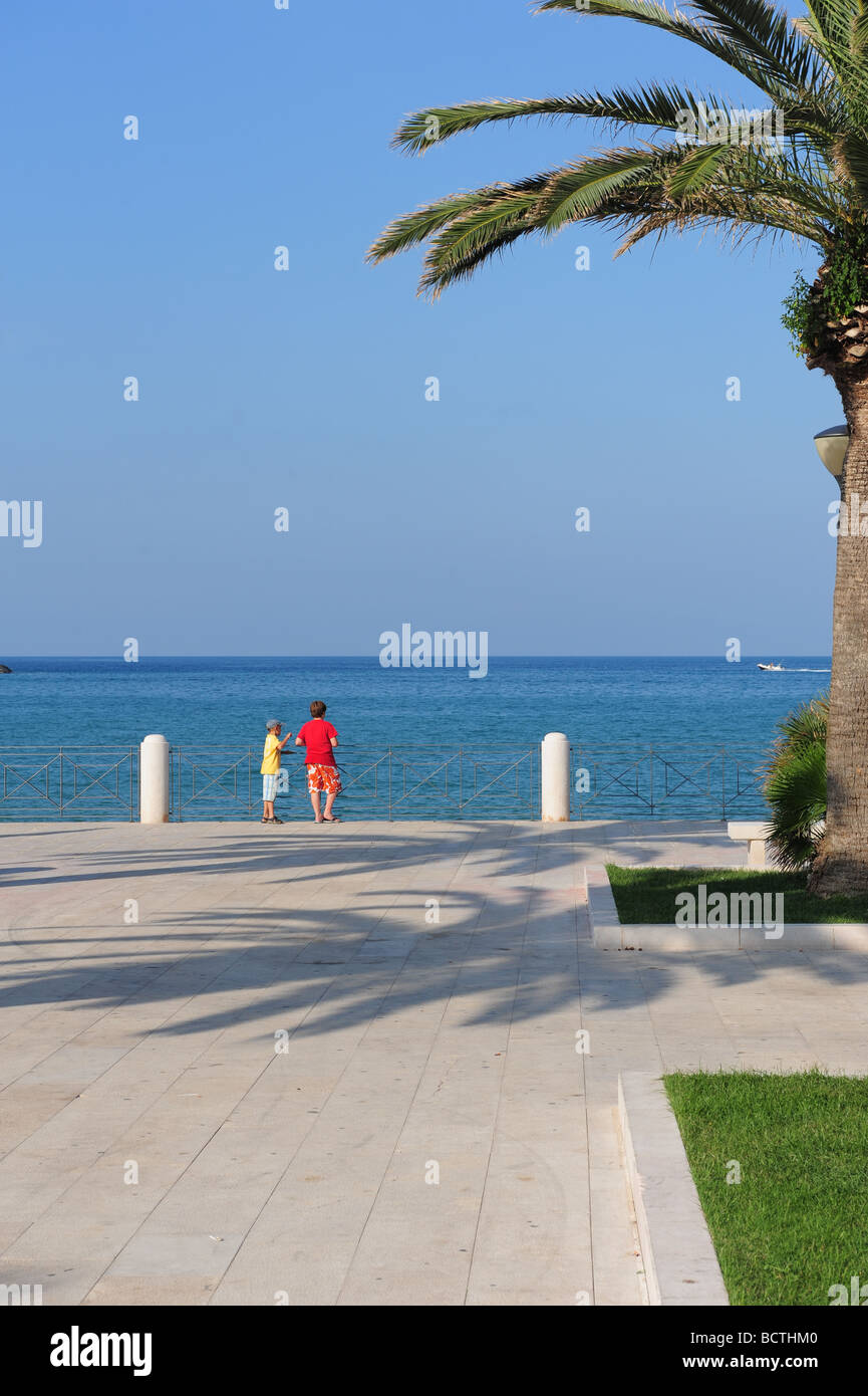 Europe Italy Puglia Region Gargano the city of Vieste Stock Photo