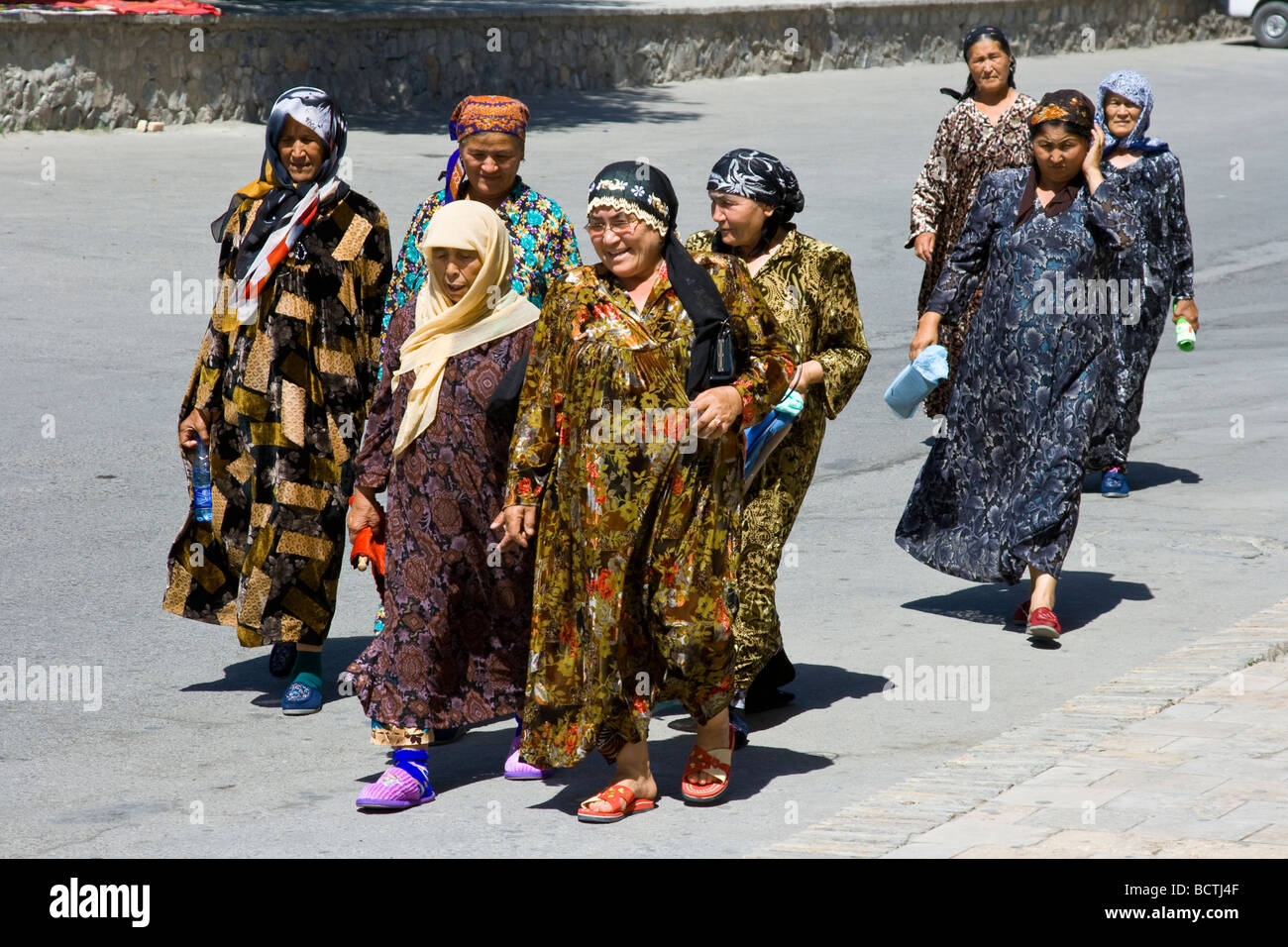 Women in Bukhara Uzbekistan Stock Photo Alamy