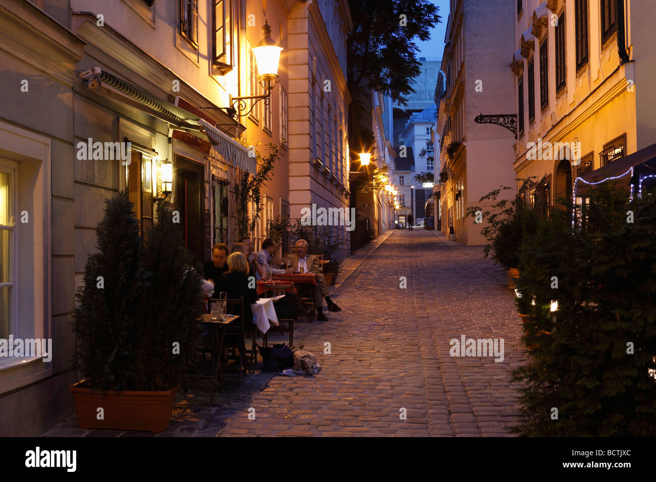 Gutenberggasse Street, Spittelberg, Vienna, Austria, Europe Stock Photo