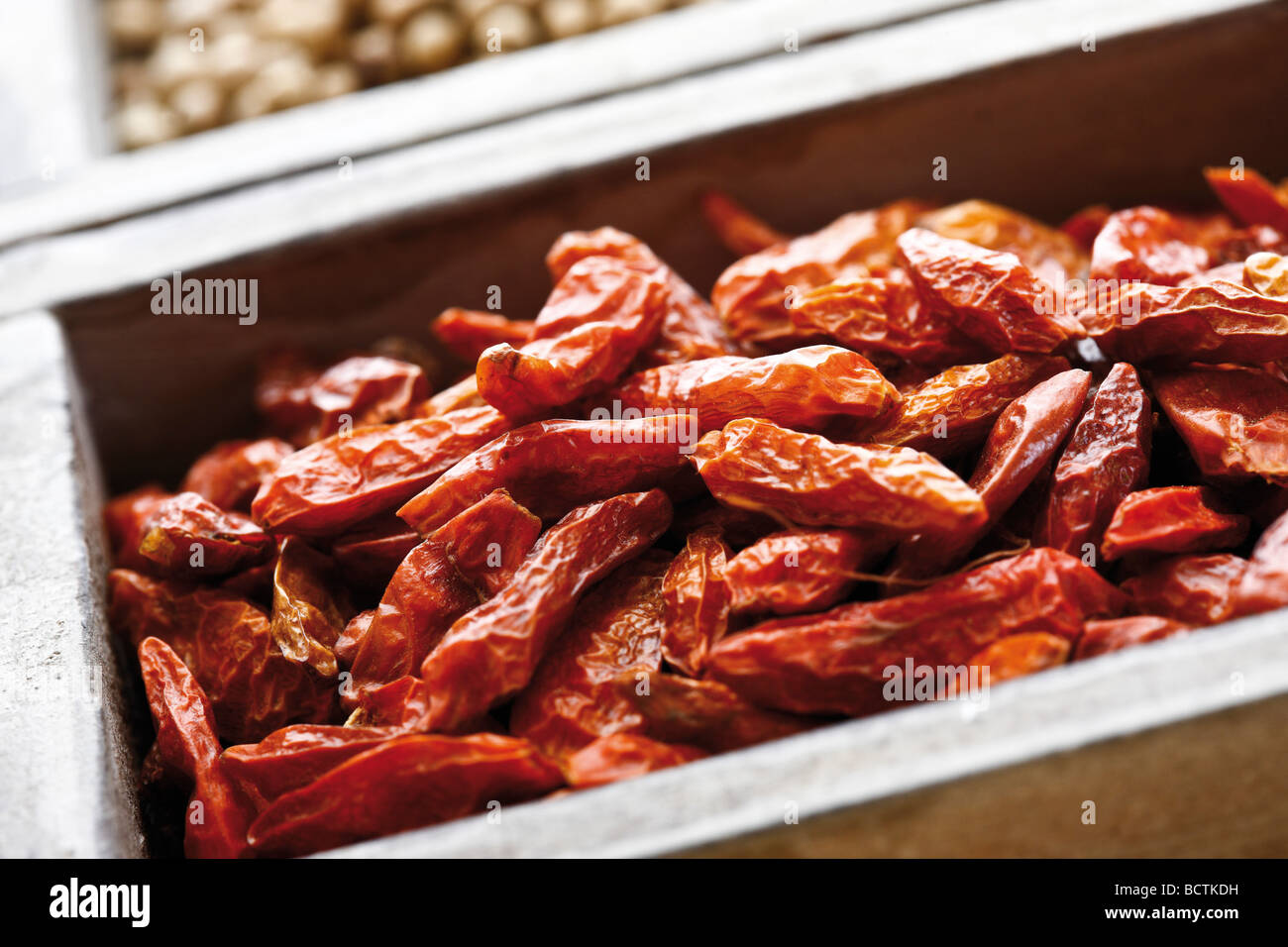 Dried chili peppers Stock Photo Alamy