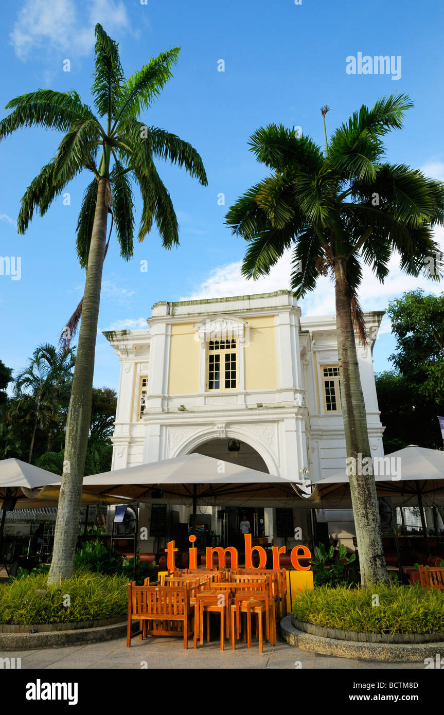 Timbre Bar and Dining at One Raffles Place, Singapore SIN Stock Photo