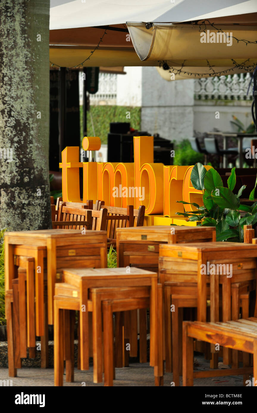 Timbre Bar and Dining at One Raffles Place, Singapore SIN Stock Photo