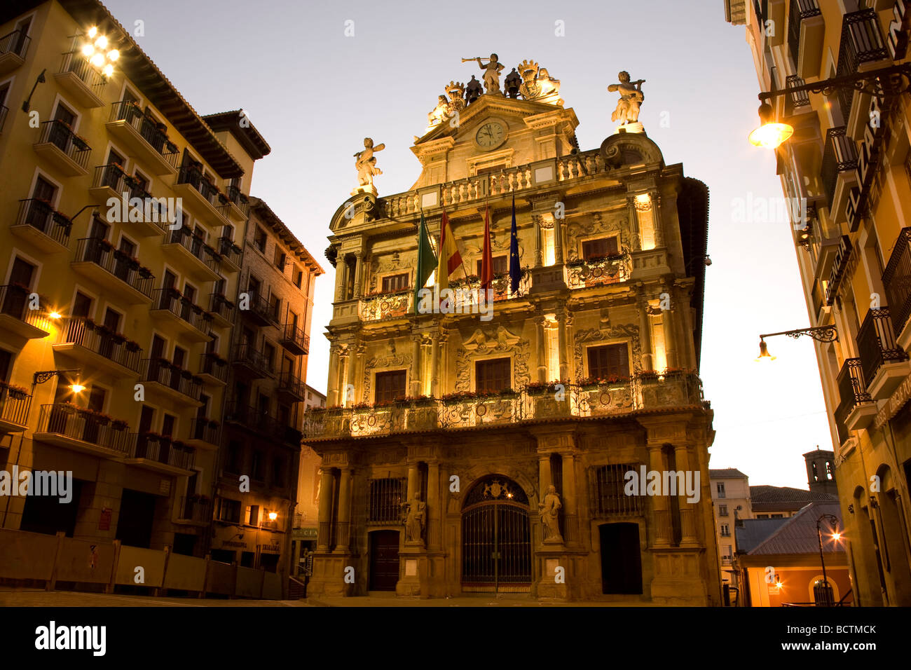 City Hall Pamplona Navarra Spain Stock Photo - Alamy