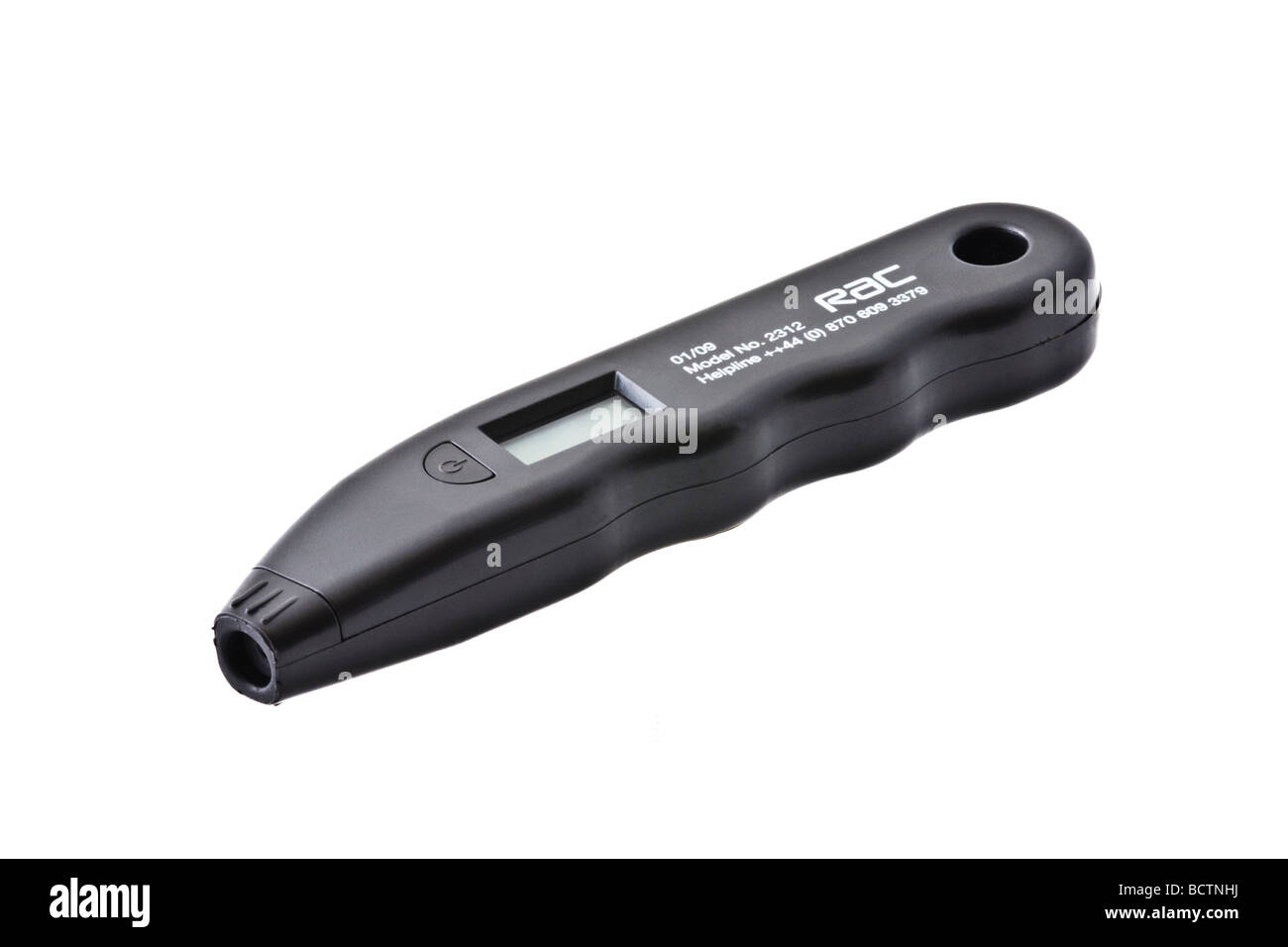 digital tyre gauge Stock Photo