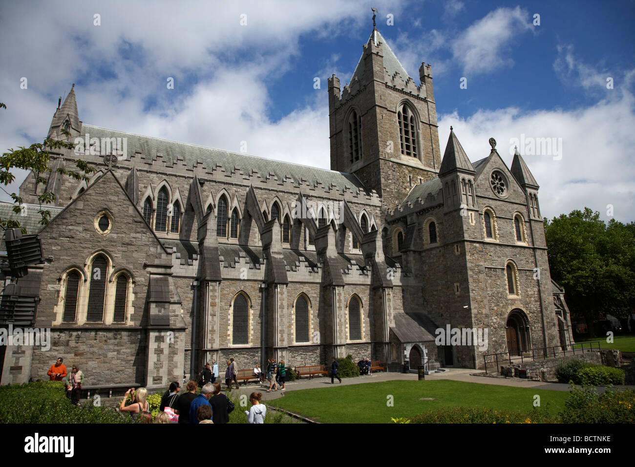 Christ Church cathedral cathedral of the holy trinity church of ireland in dublin city centre republic of ireland Stock Photo