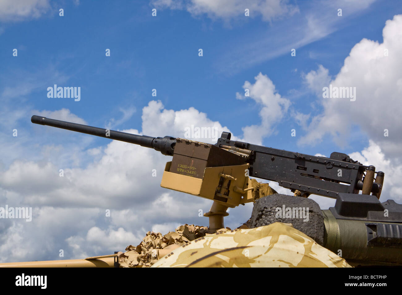 Browning Mk II Machine Gun .50 Caliber Stock Photo