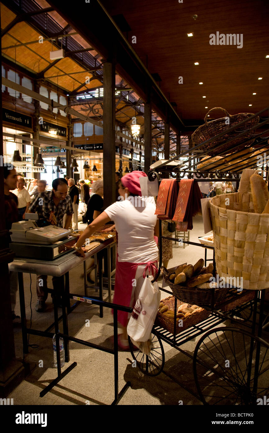 Bakery San Miguel Market Madrid Spain Stock Photo Alamy