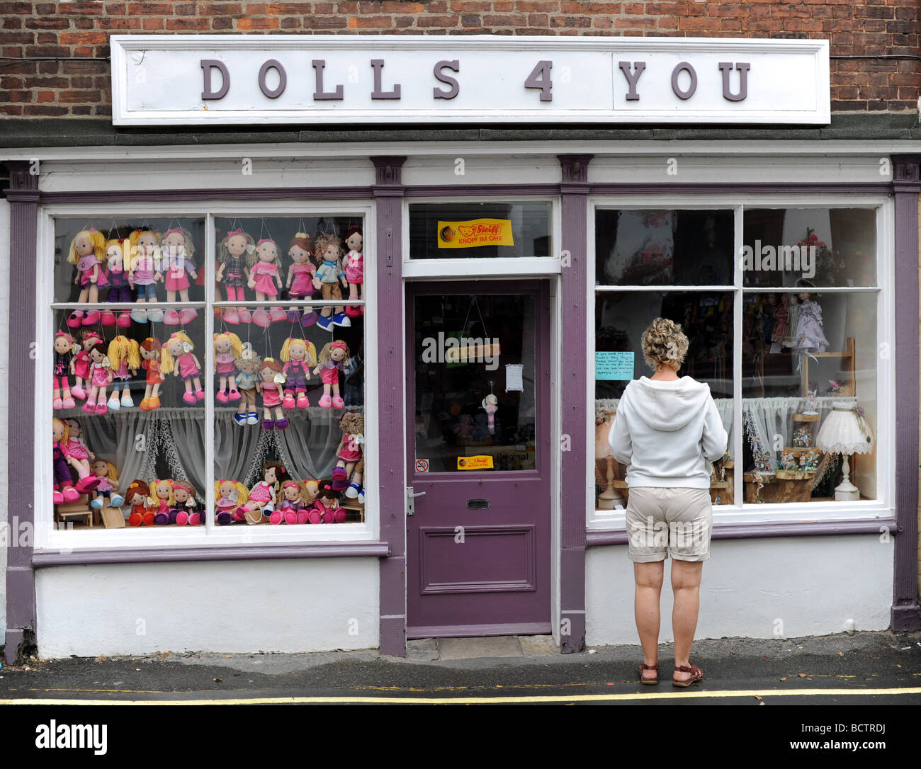 Dolls 4 You shop at Wells next the Sea holiday destination  and fishing town on the North Norfolk coast Stock Photo