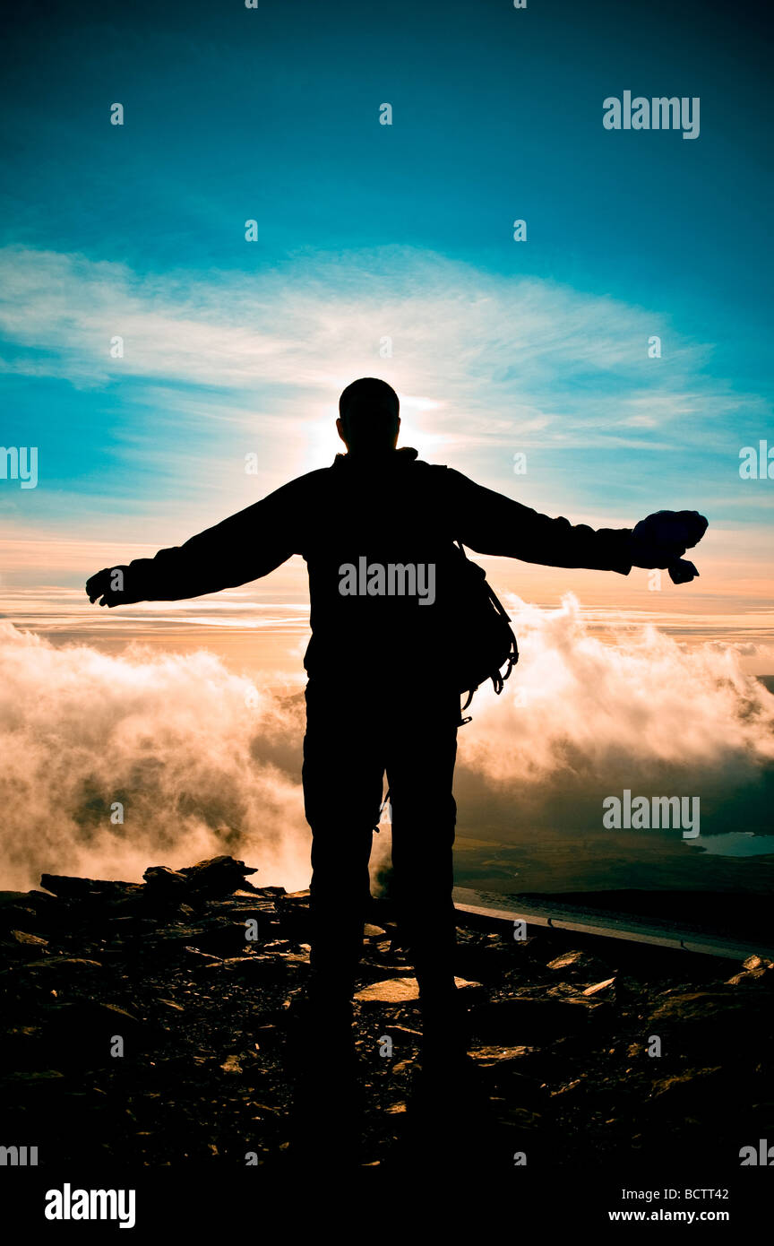 Reaching the summit hi-res stock photography and images - Alamy