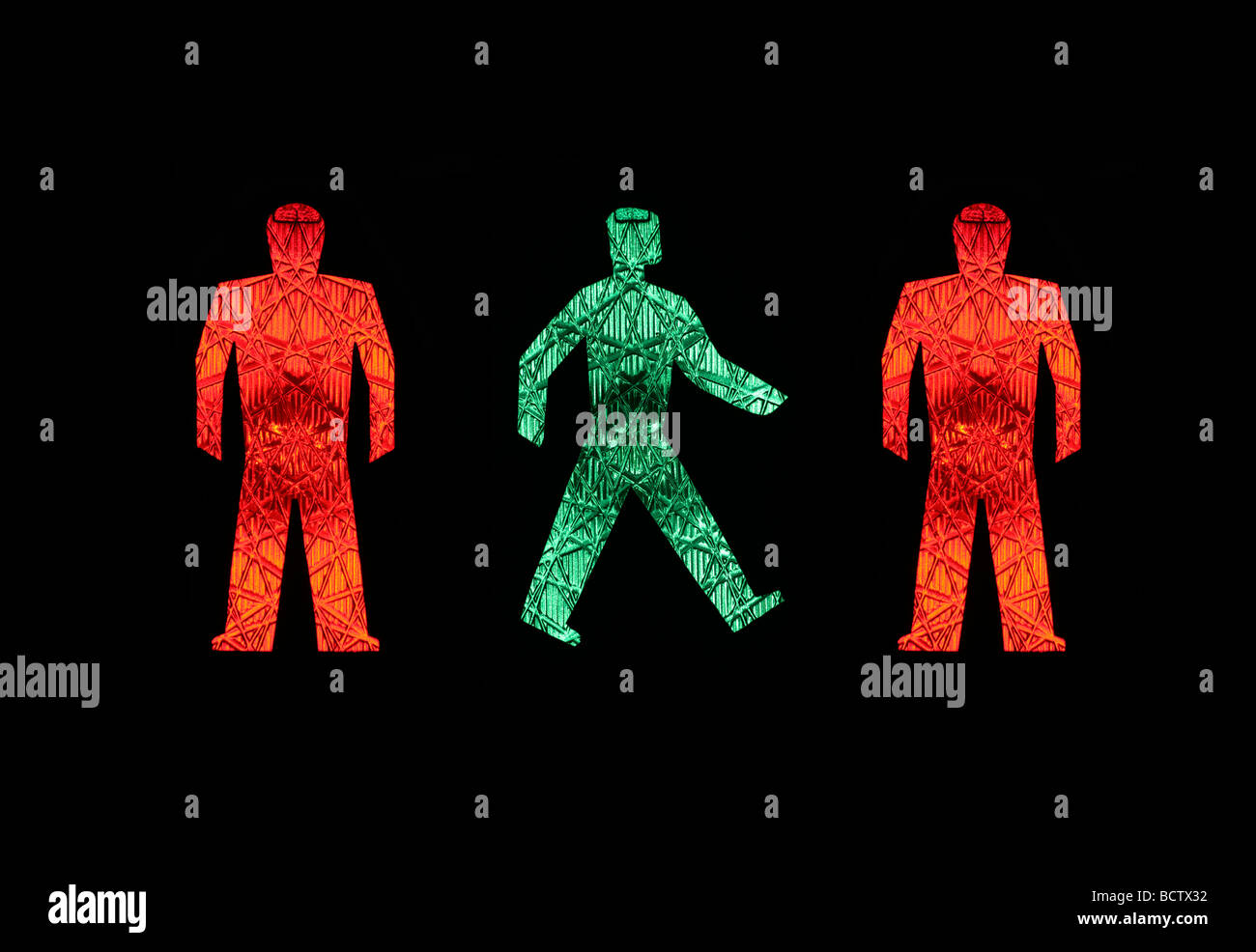 Traffic Light Green Man High Resolution Stock Photography and Images