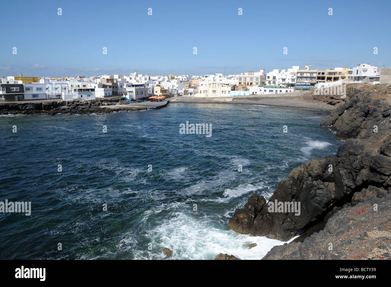 Fishing village El Cotillo. Canary Island Fuerteventura, Spain Stock Photo