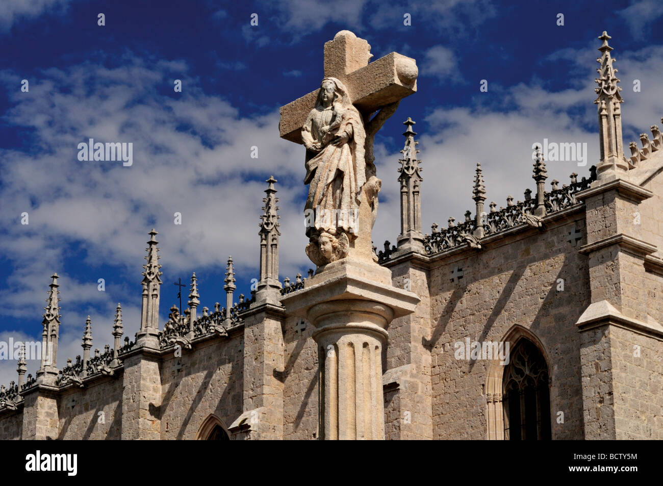 Spain, St. James Way: Monastary Cartuja Santa Maria de Miraflores in Burgos Stock Photo