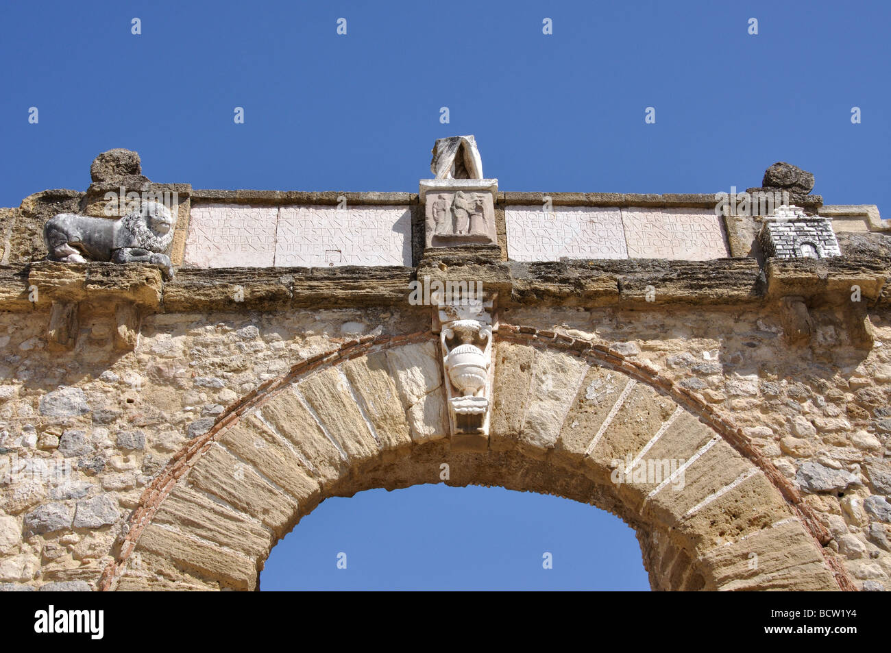 Arco de los Gigantes, Antequera, Malaga Province, Andalusia, Spain Stock Photo