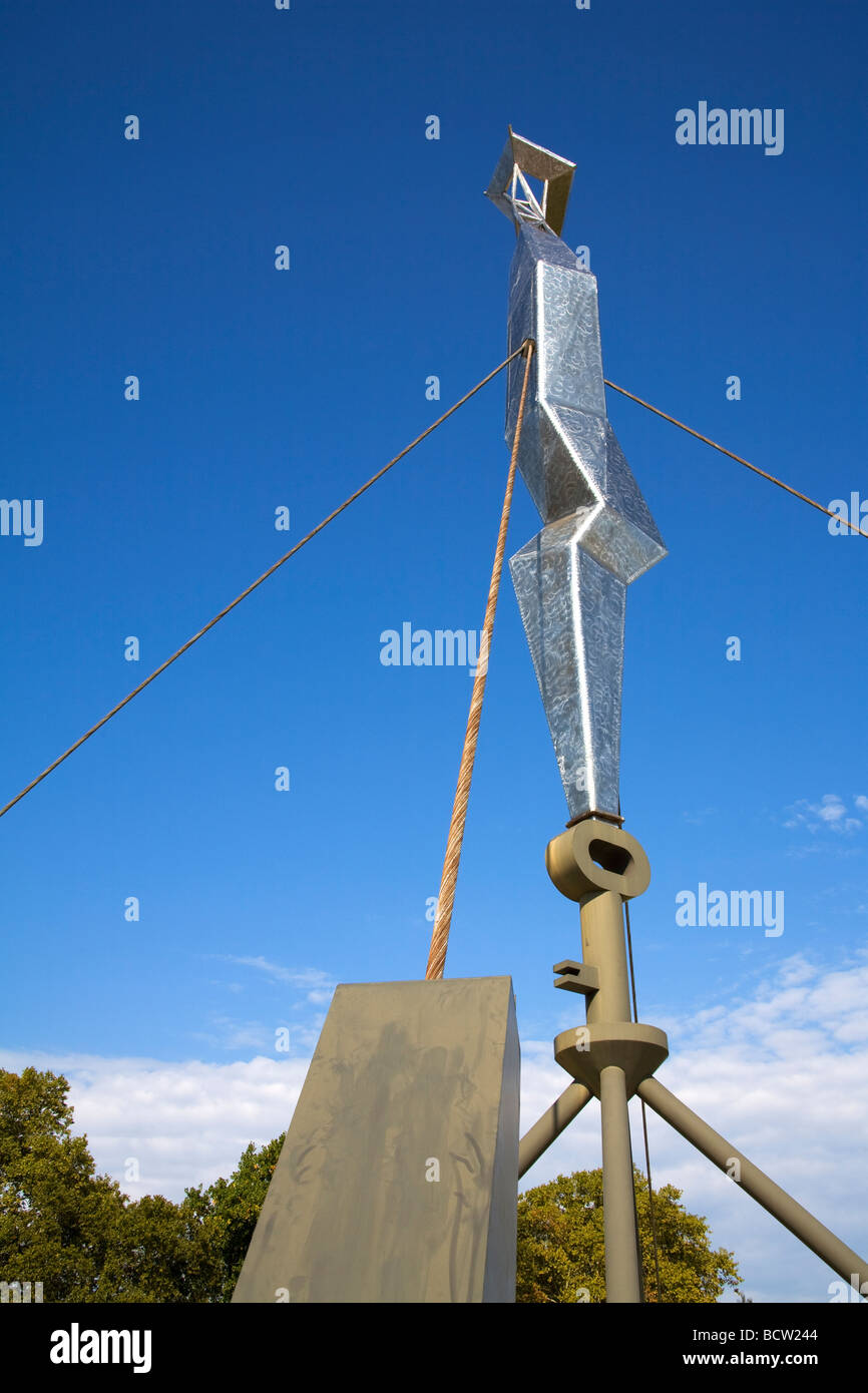 Low angle view of a sculpture, Franklin Square, Old City, Philadelphia, Pennsylvania, USA Stock Photo