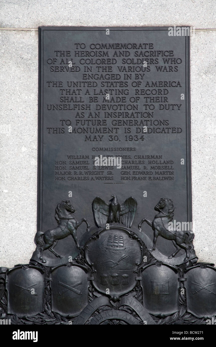 Close-up of Colored Soldiers Monument, Logan Square, Philadelphia ...