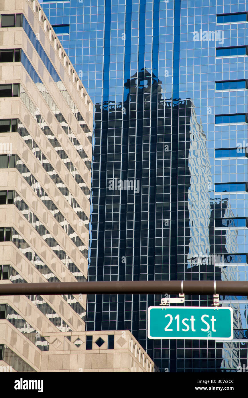 Low angle view commercial buildings Commerce Tower G. Fred DiBona Jr