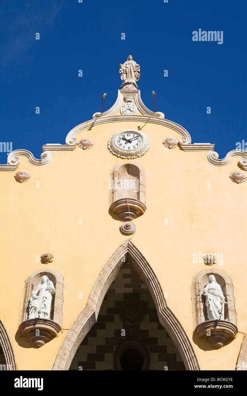 High section view of a cathedral, Immaculate Conception Cathedral, Mazatlan, Sinaloa, Mexico Stock Photo