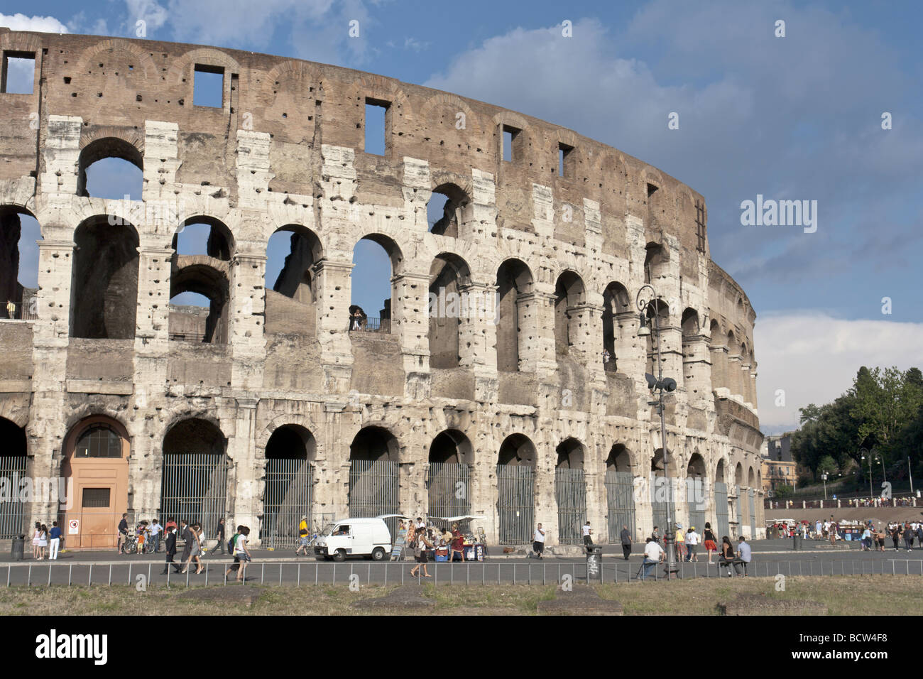 Rome, Italy. The Colosseum. Inner ring facing South West Stock Photo