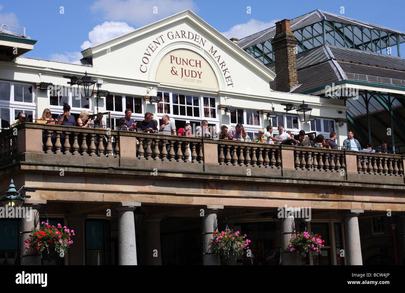 The Punch Judy Balcony Bar Covent Garden London England U K