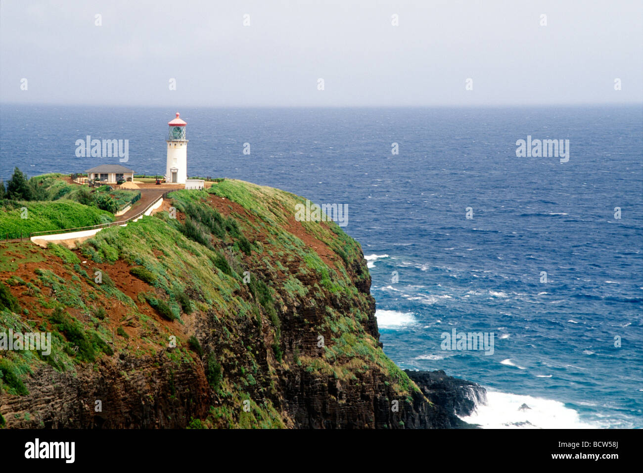 Lighthouse on a cliff, Kilauea Lighthouse, Kilauea, Kilauea Point