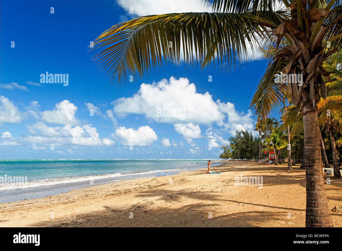 Beach View, Balneario Luquillo, Puerto Rico Stock Photo Alamy