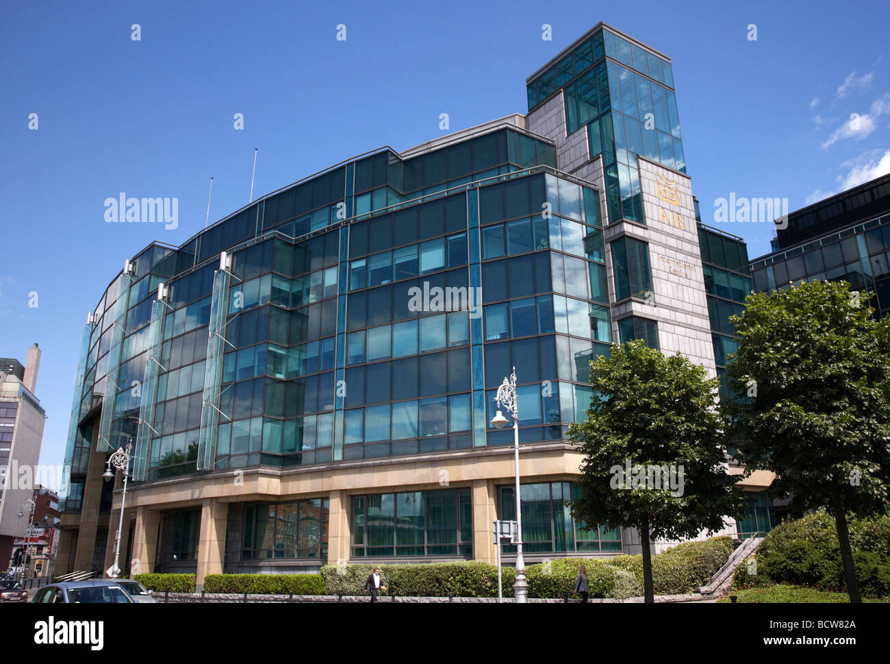AIB Allied Irish Bank International centre headquarters of AIB Capital Markets in the IFSC dublin city Stock Photo