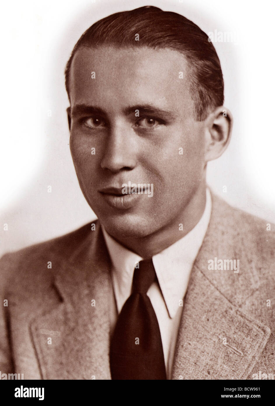 Men's portrait, historical photo around 1935 Stock Photo