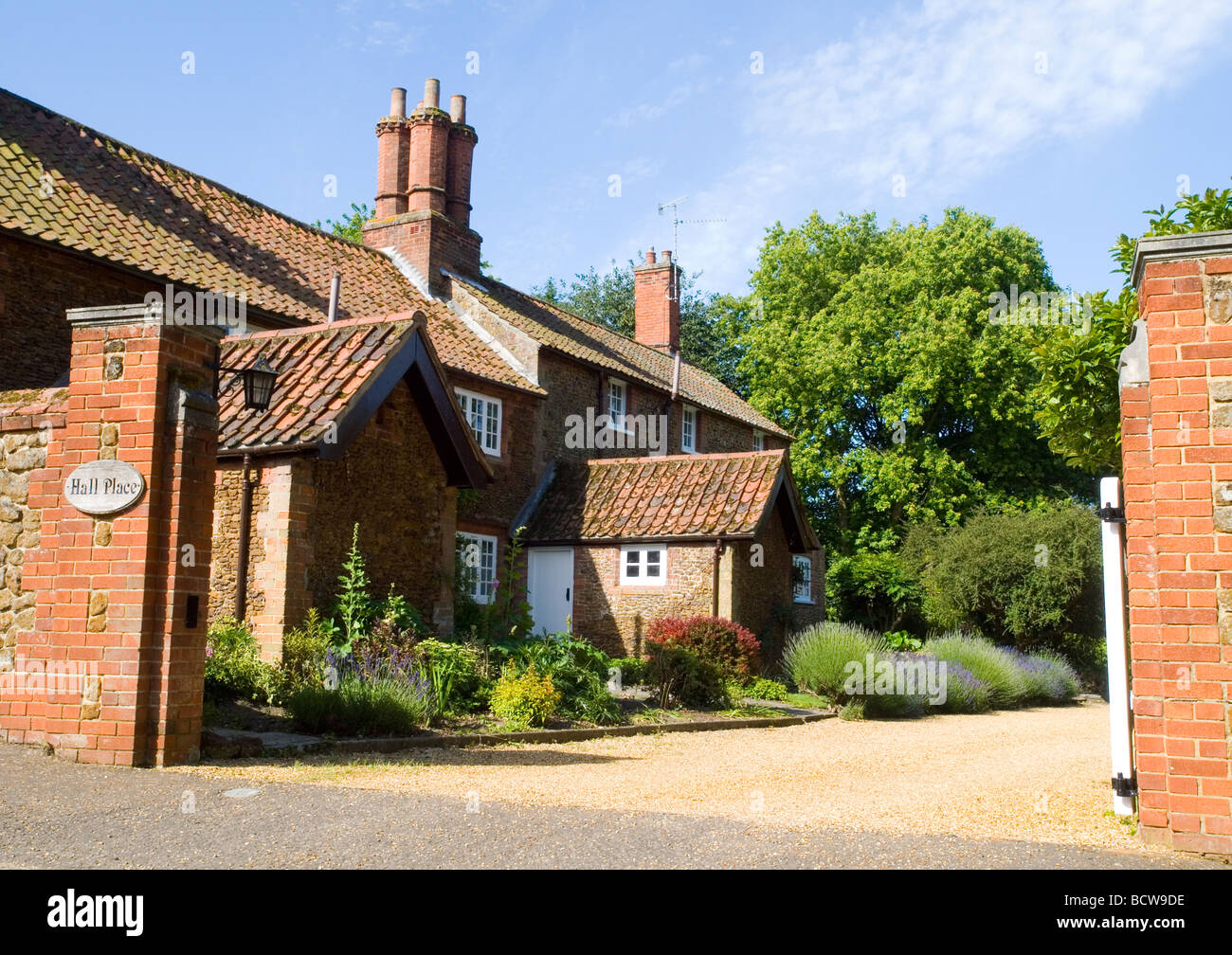 A Large house in the village of Castle Rising, near King's Lynn in Norfolk East Anglia England