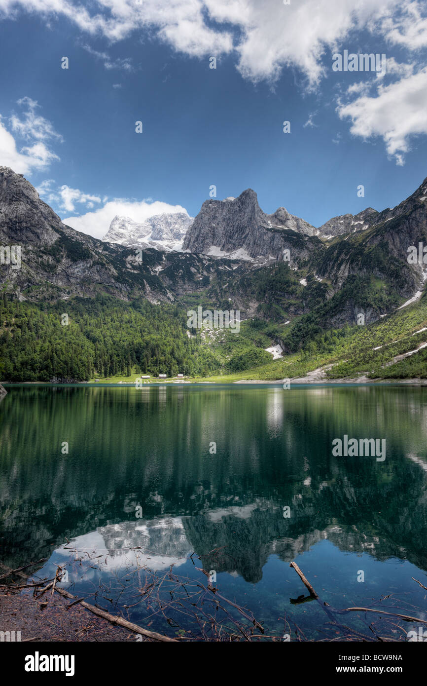 Hinterer Gosausee lake, Dachstein mountain, Dachsteingebirge mountains, Salzkammergut area, Upper Austria, Austria, Europe Stock Photo