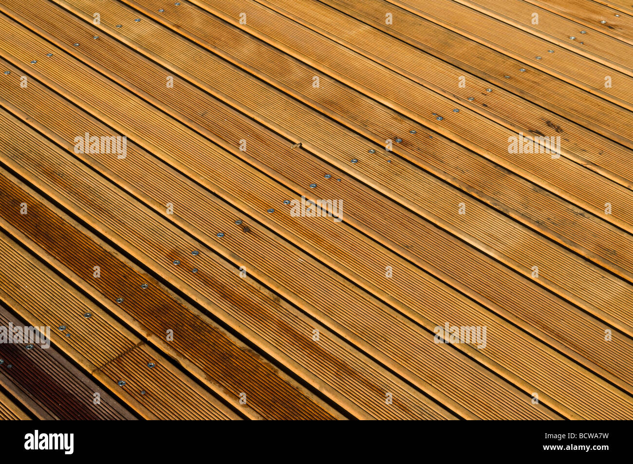 Wooden decking timber floor Norfolk East Anglia England Stock Photo Alamy