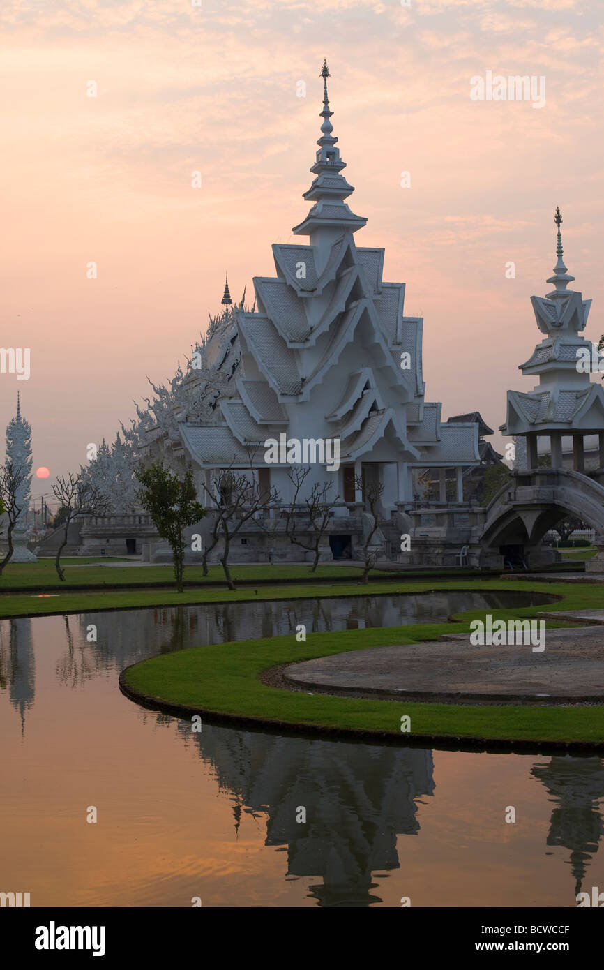 Thailand,Chiang Rai,Wat Rong Khun,The White Temple Stock Photo