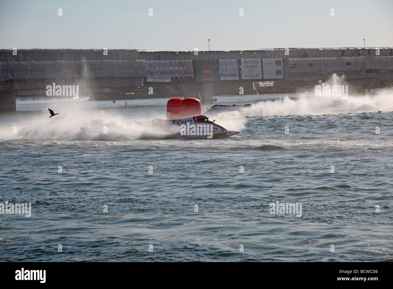 Lucky Bird at the F1 Powerboat Grand Prix of Portugal Stock Photo