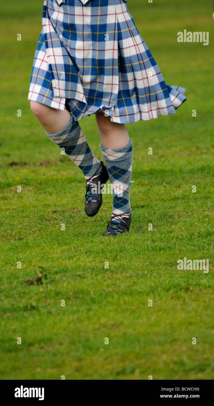 Marching Band wearing kilts/Sottish attire Norfolk East Anglia England Stock Photo Alamy
