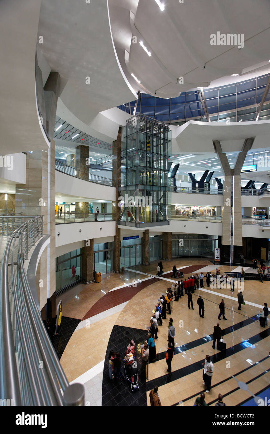 Arrival hall, O R Tambo International Airport, Johannesburg, South Africa, Africa Stock Photo