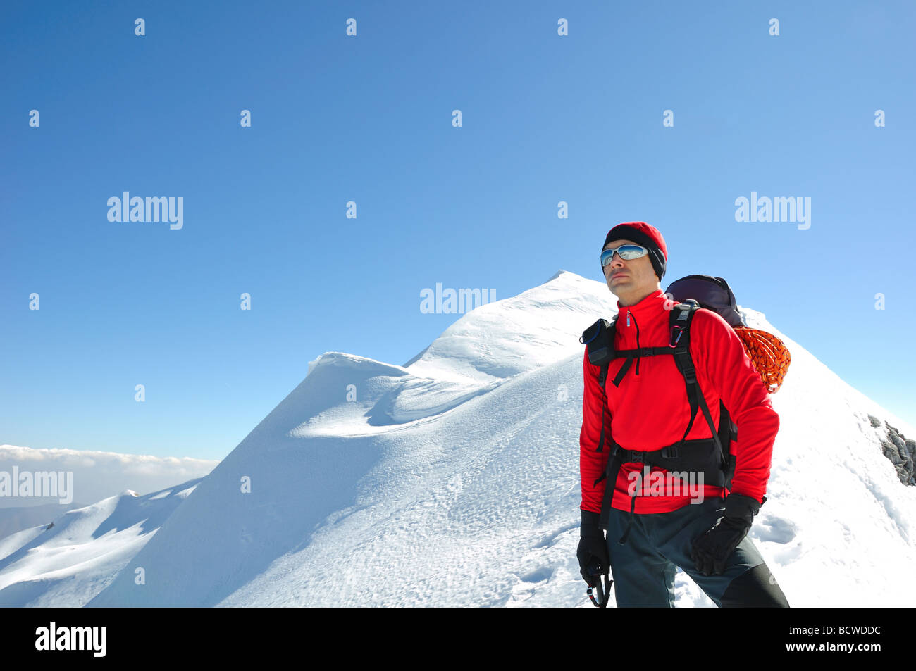 Man ice pick hiking on hi res stock photography and images Alamy